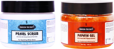 

Sheer Secret Pearl Scrub 300ml and Papaya Gel 300ml(Set of 2)