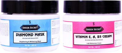 

Sheer Secret Diamond Mask 300ml and Vitamin-e Cream 300ml(Set of 2)