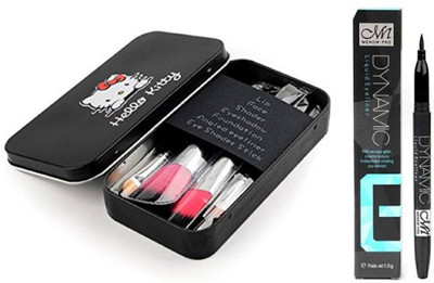

Ladymode Makeup Brush Set and Dynamic Eye Liner Black(Set of 2)