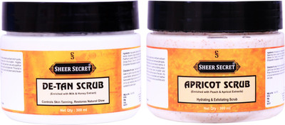 

Sheer Secret De-tan Scrub 300ml and Apricot Scrub 300ml(Set of 2)