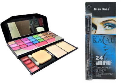 

Miss Boss fashion makeup and waterproof kajal ( black) combo(Set of 2)