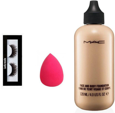 

Ladymode 1 Pair EyeLash And 1 Piece Puff AndFace And Body FOUNDATION(Set of 3)