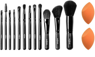 

spirea collection Professional Makeup Brush Set And Makeup Sponge Puffs(Set of 3)
