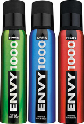 

envy force,dark,fiery Body Spray - For Men(360 ml, Pack of 3)