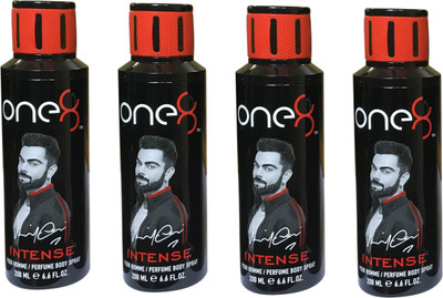 

one 8 Intense (Pack of 4) Perfume Body Spray - For Men & Women(800 ml, Pack of 4)