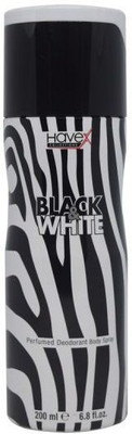 

havex blac &kwhite perfumed deodorant body spray Body Spray - For Men(200 ml, Pack of 200)