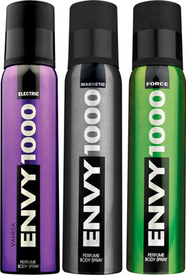 

envy electric,magnetic,force Body Spray - For Men(360 ml, Pack of 3)