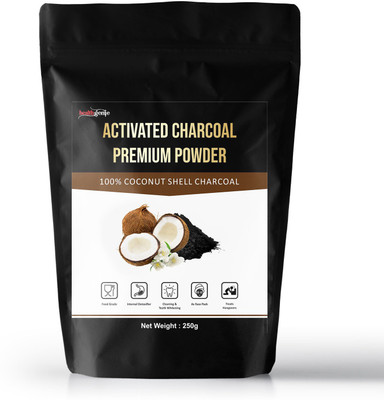

Healthgenie Coconut Activated Charcoal Powder, Skin Cleansing & Detoxifying, Tooth whitening, Improves Digestion, Food Grade(250 g)