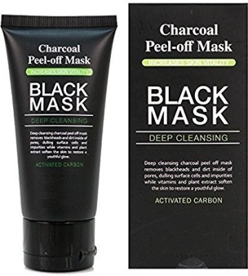 

Gabbar ™ Activated Charcoal Carbon Peel Off Diy Purifying Black Mask For Blackhead Whitehead Pores For Unisex (50 ml)(50 ml)