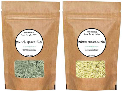 

Genie In My Bottle 50Gms*2 French Green & Calcium Bentonite Clay Sampler Set(100 g)