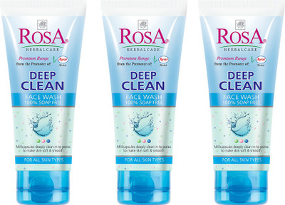 

Rosa Deep Clean Face Wash 120 ML (Pack of 3) Face Wash(300 g)
