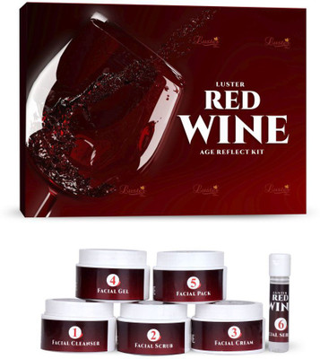 

Luster Red Wine Age Reflect Facial Kit 310 ml(Set of 6)