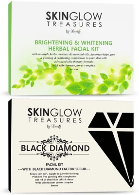 

Luster Brightening & Whitening Herbal + Black Diamond Facial Kit 620 ml