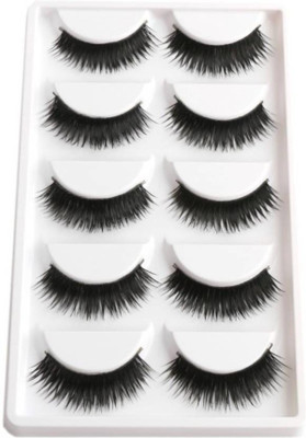 

CGT False Eyelashes Soft Long Section Thick Cross Messy Lashes Performing Arts Stage Makeup Fake Eyelashes(Pack of 1)