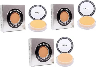 

THE LOOKS Make-up Base Revitalizing Full Cover With 3pc Vitamin-E Foundation(FS-72, Ivory, 626 B)