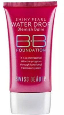 

Swiss Beauty Cream Foundation Shiny Pearl Water Drop Blemish Balm SPF 15 40 ml Foundation(CREAMY)