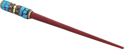 

XiShiv Multi-colour Handcrafted Ladies Vintage Wooden Hair Stick / Juda Pin Handmade Rhinestone Lacquer Wood for Girls and Women. Bun Stick, Hair Pin, Back Pin, Bun(Blue, Red)
