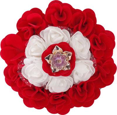 

HONBON Artificial Juda Hair Accessories For Women and Girls with Flower Work Juda For Festives Designer Stone Bridal Wedding party Bun(Multicolor)