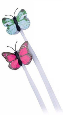 

Rexter Party Wear Stylish Color Changing Light Emitting Butterfly Braids Hair Fiber for Evening Parties ( Pack of 2) Hair Clip(Multicolor)