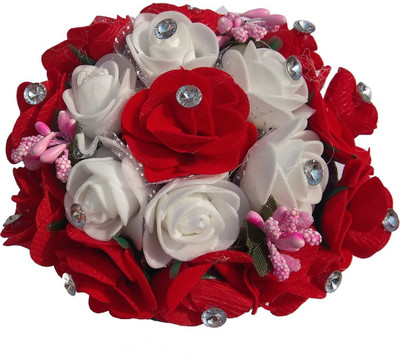 

WONDER CHOICE Artificial Hair Gajra Flower For Bridal Hair Accessories For Women Juda Hair Bun Maker Extension Bun, Hair Accessory Set(Multicolor)