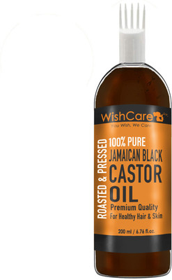 

Wishcare Premium Jamaican Black Castor Oil For Hair & Skin - Roasted & Pressed Hair Oil(200 ml)