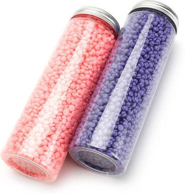 

Antezik rose pink 75 g+ Blue 75 g No Strip Flavor Wax Pearl Hair Removal Hot Wax Beans, 150 grams Wax(150 g)