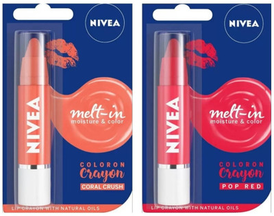 

Nivea COLORON CRAYON POP RED & CORAL CRUSH NA(Pack of: 2, 6 g)