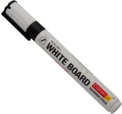 Camlin White Board Marker Black(Set of 10, Black)