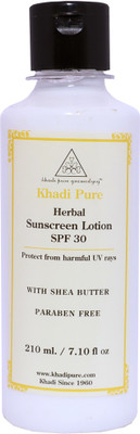 

Khadi Pure Herbal Sunscreen Lotion (SPF 30) - 210ml(210 ml)