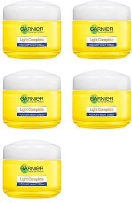 

Garnier Light Complete Night Cream Pack of 5 40 gm(40 g)