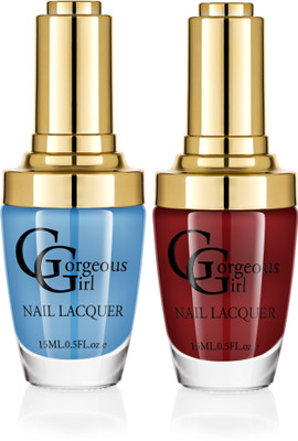 

Gorgeous Girl Glossy Nail Lacquer Non Photo Blue-05 & Ball Blue-06(Pack of 2)