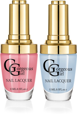 

Gorgeous Girl Glossy Nail Lacquer Non Photo Blue-05 & Brown Yellow-27(Pack of 2)