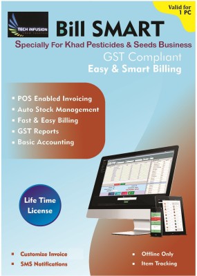 Bill Smart Billing Invoicing Software For Khad Pesticides & Seeds Business(5 Year)