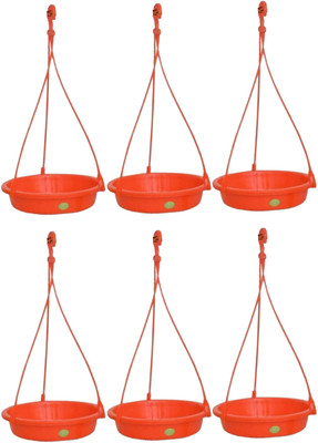

Vreeny Sparrow Water Feeder & Bird Feeder 6Pcs Round Plastic Pet Bowl(1 L Multicolor)