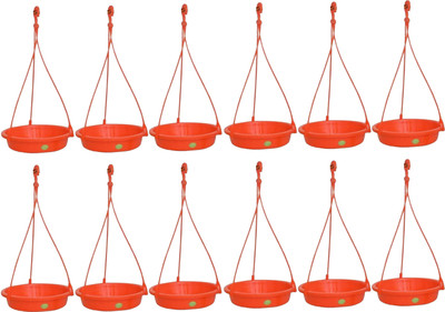 

Vreeny Sparrow Water Feeder & Bird Feeder 12Pcs Round Plastic Pet Bowl(1 L Multicolor)