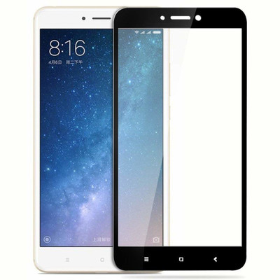 SAGA Edge To Edge Tempered Glass for Temperd Glass 6d - Premium Full Glue MI Maxx 2 Temperd Glass Full Edge - Edge Screen Protection For MI Maxx 2 -Black (pack of 1)(Pack of 1)