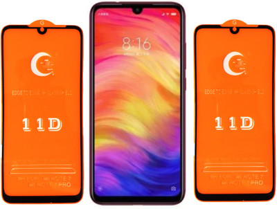 LORTZEA Edge To Edge Tempered Glass for Redmi Note 7 Pro(Pack of 2)
