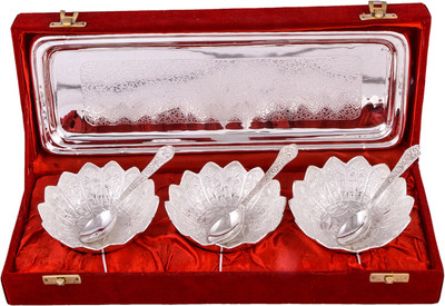 

G S Museum Bowl Spoon Tray Serving Set(Pack of 7)