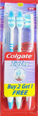 Colgate ZigZag Soft Ultra Soft Toothbrush(Pack of 3)
