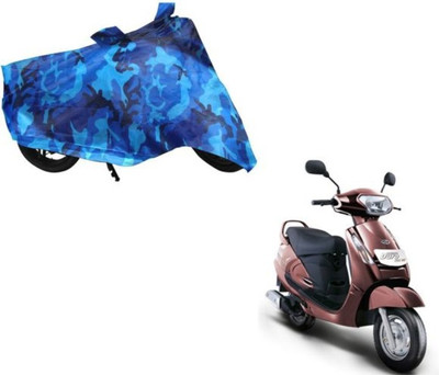 dhcreation Two Wheeler Cover for Mahindra(Rodeo, Blue)