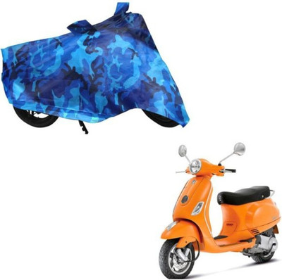 dhcreation Two Wheeler Cover for Piaggio(Vespa LX, Blue)