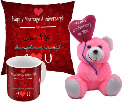 ME&YOU Cushion, Mug, Soft Toy Gift Set