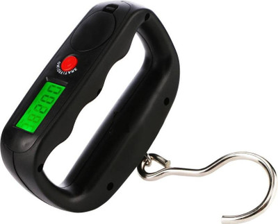 

Rorian 50Kg Portable Hanging Luggage Weight Machine Digital for Weighing Household Items Weighing Scale(Black)