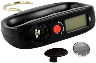 

Rorian 50Kg Portable Hanging Luggage Weight Machine Digital for Weighing Household Items Weighing Scale(Black)