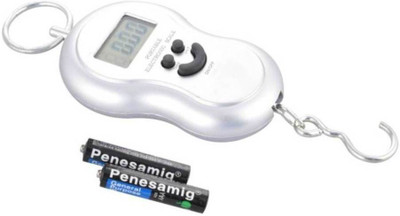 

Rorian Smiley Pocket Weight Machine Digital 50Kg Travel Luggage Weighing Scale(Silver)