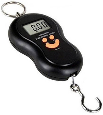 

Rorian Smiley Pocket Weight Machine Digital 50Kg Travel Luggage Weighing Scale(Black)
