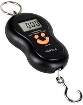 

Rorian Portable 50kg-Digital Kitchen Luggage Hanging LED Smiley (Black) Weighing Scale(Black)