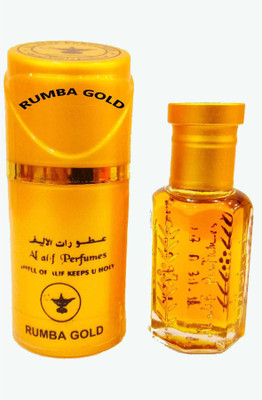 Alalif Smell Of Alif Keeps U Holy- 12 ML ATTAR (RUMBA GOLD) Floral Attar(Oud (agarwood))