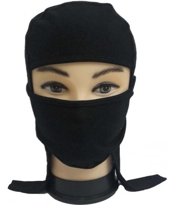 Maskey Black Bike Face Mask for Men & Women(Size: Free,  Balaclava)