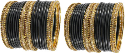 NMII Metal, Glass Zircon Bangle Set(Pack of 48)